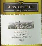 Mission Hill Reserve Chardonnay 2010